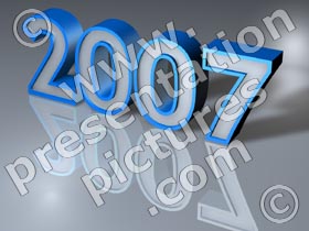 2007 year - powerpoint graphics