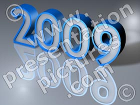 2009 year - powerpoint graphics