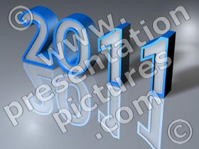 2011 year - powerpoint graphics