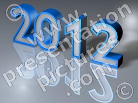 2012 year - powerpoint graphics