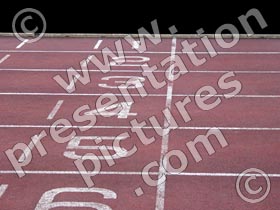 athletics track - powerpoint graphics