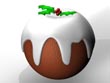 christmas pudding - powerpoint graphics