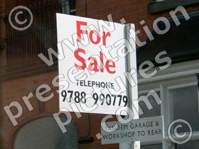 for sale sign - powerpoint graphics