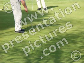 golf putting - powerpoint graphics