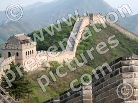 great wall watchtower - powerpoint graphics