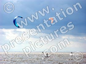 kite surfing - powerpoint graphics