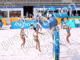 olympics athens beach volleyball - powerpoint graphics
