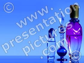 perfume bottles - powerpoint graphics