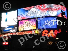 piccadilly circus - powerpoint graphics