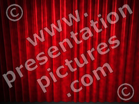 red stage curtains - powerpoint graphics