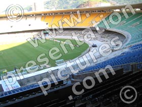 rio soccer stadium - powerpoint graphics