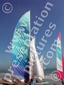 small sailing boats - powerpoint graphics