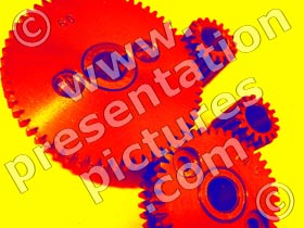smooth running cogs - powerpoint graphics
