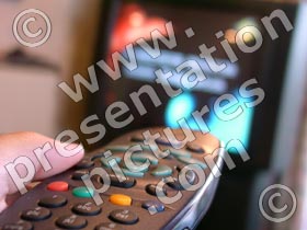 tv remote - powerpoint graphics