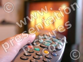 tv remote - powerpoint graphics