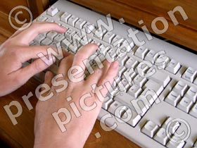 typing - powerpoint graphics