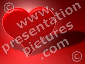 valentine heart red - powerpoint graphics