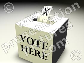 voting box - powerpoint graphics
